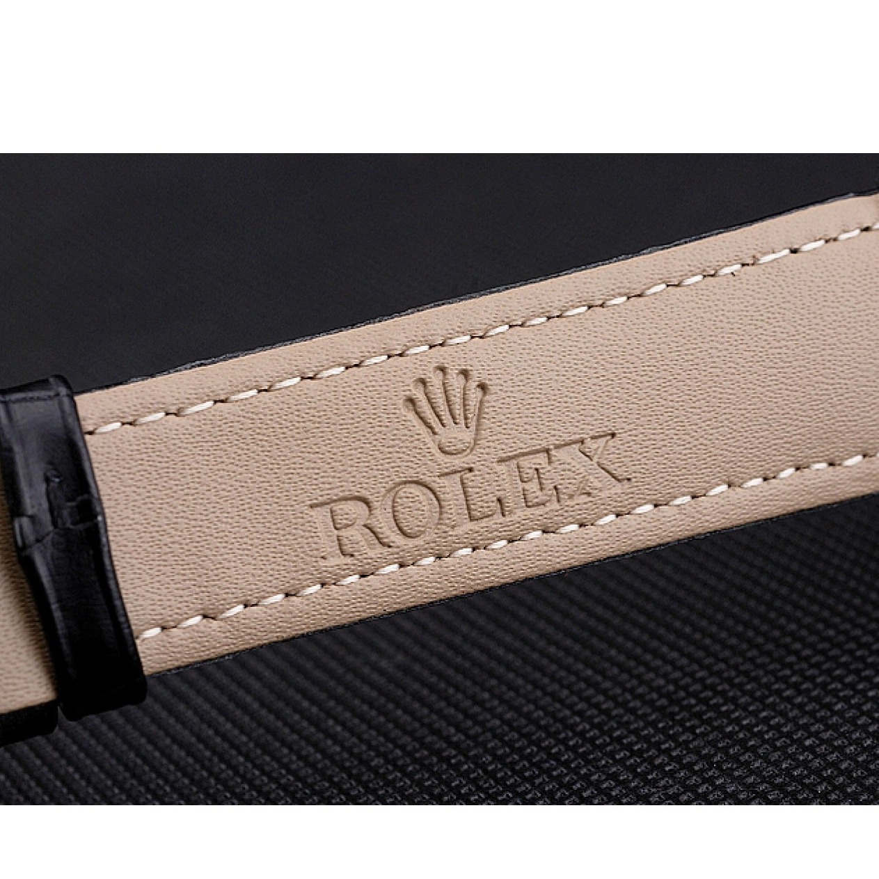 Rolex aaa copy Stainless Rolex Steel Dial Case Bracelet Black Datejust Swiss And 0804
